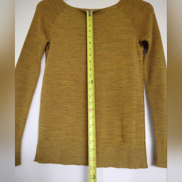 Ann Taylor Loft Fine Knit Yellow Gold | Green Jewel-Tone Sweater XS - Picture 11 of 13